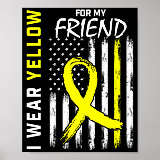 Poster Use Amarelo Para Conscientização do Câncer de Sarc