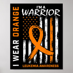 Poster Use Laranja Eu Sou Um Guerreiro Conscientização Le