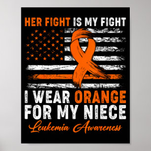 Poster Use laranja para o mês de conscientização sobre le