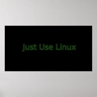 Pôster Use O Linux Para Fazer Uma Declaração!