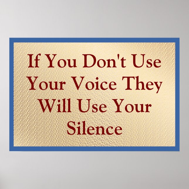 Poster Use our Voice (Frente)