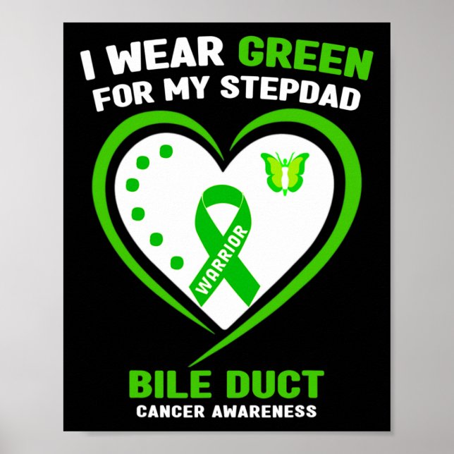 Poster Use Verde Pelo Meu Padrasto Conscientização do Cân (Frente)