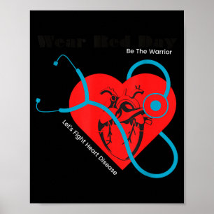 Poster Use Vermelho Para Combater a Conscientização sobre