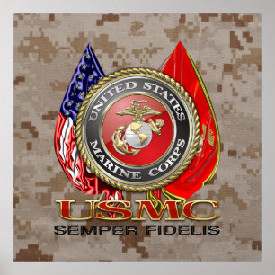 Poster USMC Semper Fi [Edição Especial] [3D]