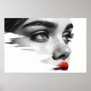 Poster Uso monocromático: um vislumbre de graça