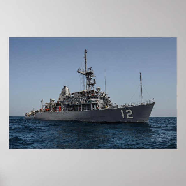 Poster USS Ardent (MCM 12) (Frente)