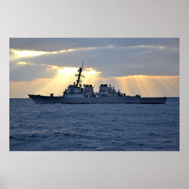Poster USS Curtis Wilbur (DDG 54) (Frente)
