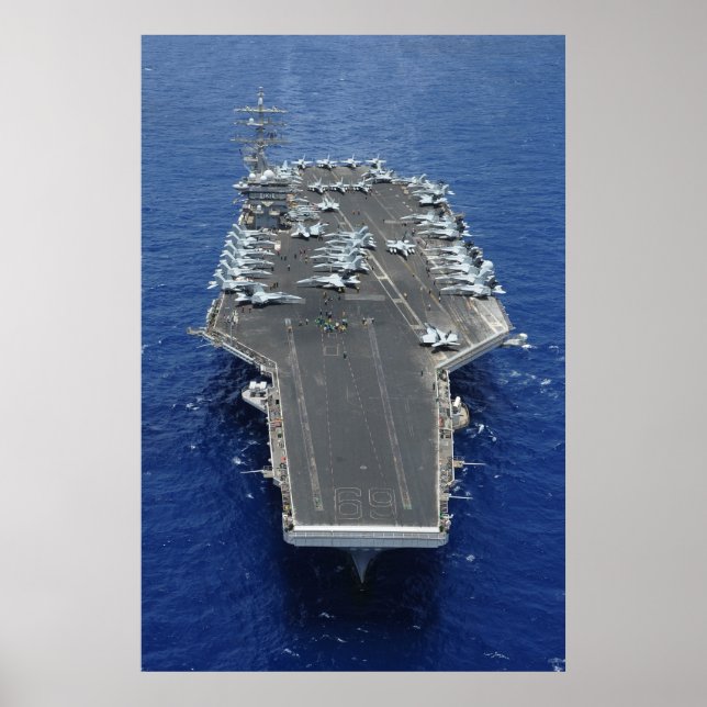 Poster USS Dwight D. Eisenhower (CVN 69) (Frente)