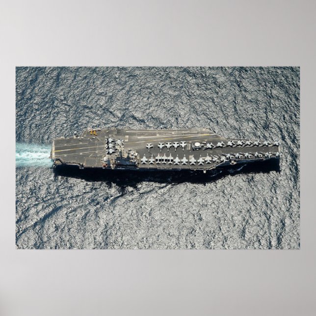 Poster USS Dwight D. Eisenhower (CVN 69) (Frente)