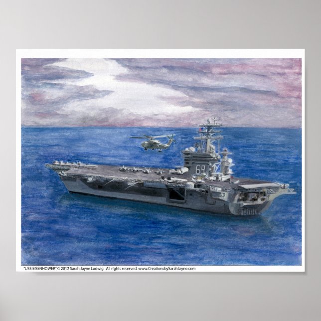 Poster USS EISENHOWER Art Print (Frente)