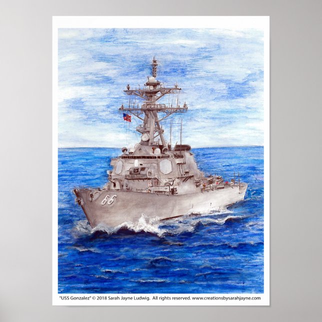 Poster USS Gonzalez (Frente)