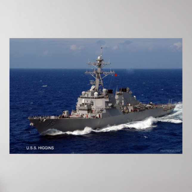 Poster USS Higgins (DDG 76) (Frente)