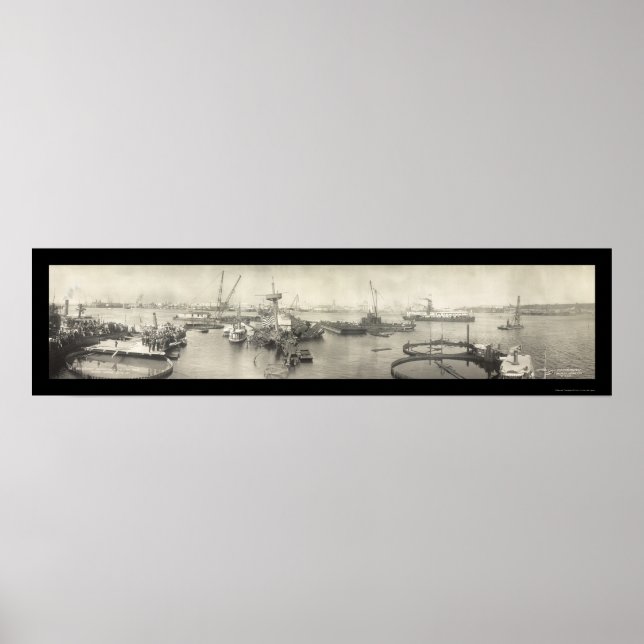 Poster USS Maine Havana Cuba Foto 1911 (Frente)