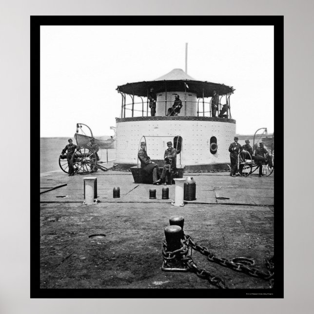 Poster USS Monitor Catability in Charleston Harbor, SC 18 (Frente)