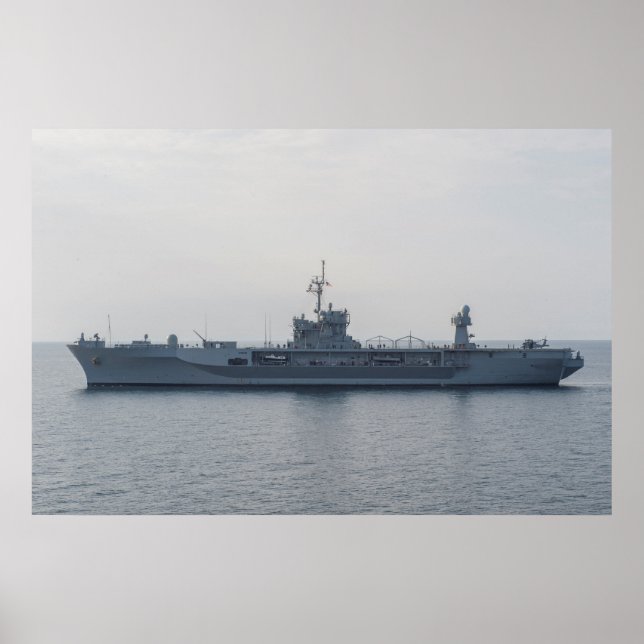 Poster USS Monte Whitney (LCC 20) (Frente)