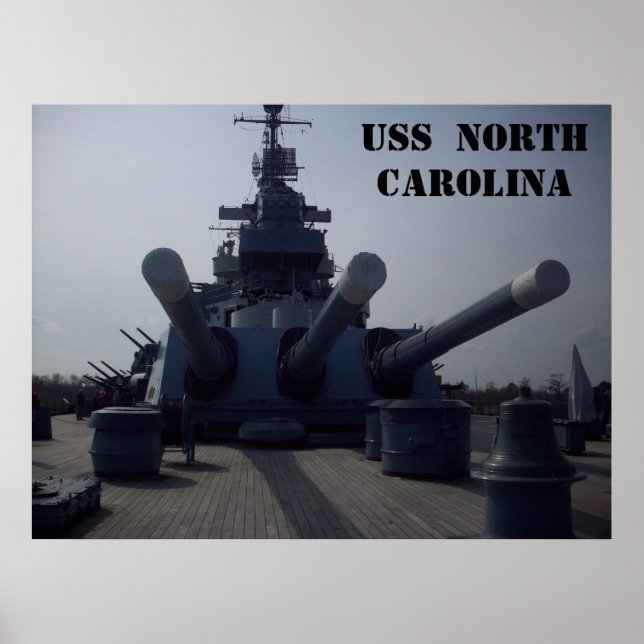 Pôster USS North Carolina (Frente)