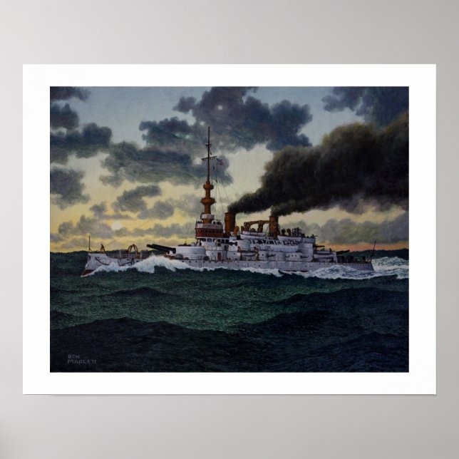 Pôster USS Oregon - 1896 (Frente)