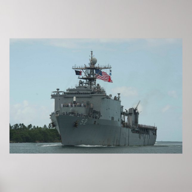 Poster USS Pearl Harbor (LSD 52) (Frente)