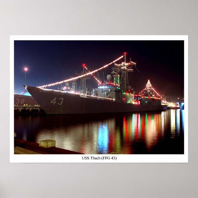 Poster USS Thach (FFG 43) (Frente)