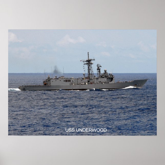 Poster USS Underwood (FFG 36) (Frente)