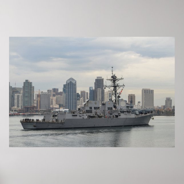 Pôster USS William P. Lawrence (DDG 110) (Frente)