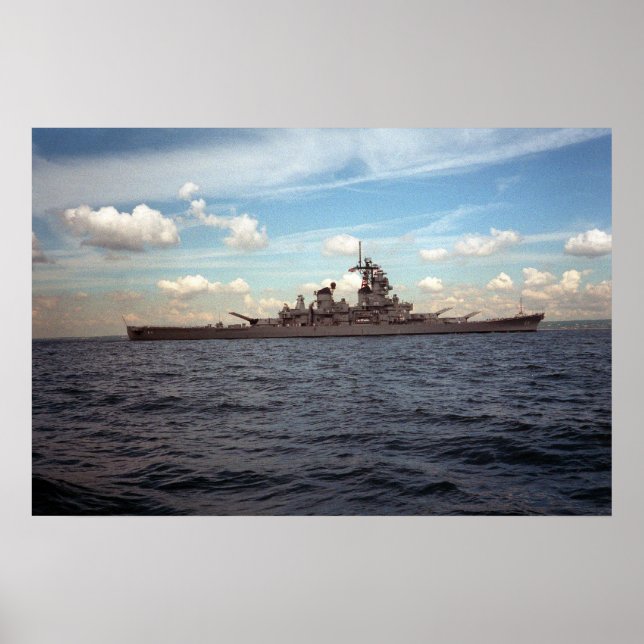 Pôster USS Wisconsin (BB-64) (Frente)