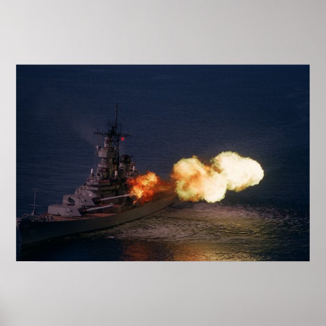 Poster USS Wisconsin (BB-64) (Frente)