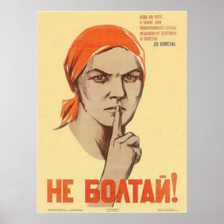 Pôster USSR CCCP Guerra Fria União Soviética de Propagand