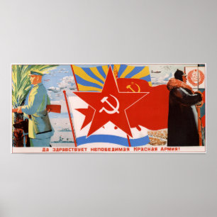 Poster USSR Soviet Union Red Army 1937
