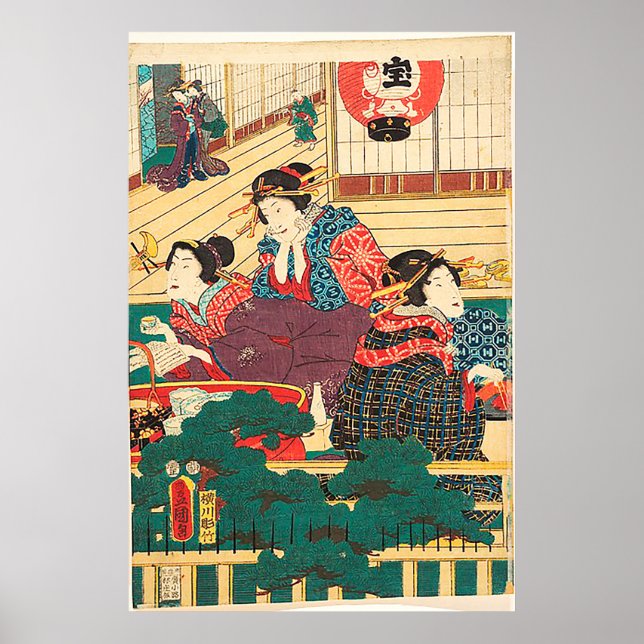 Poster Utagawa Kunisada (Frente)