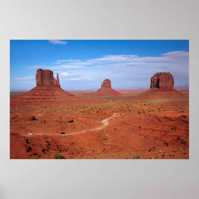 Poster Utah. Borda arizona, Nação Navajo, Monumento (Frente)