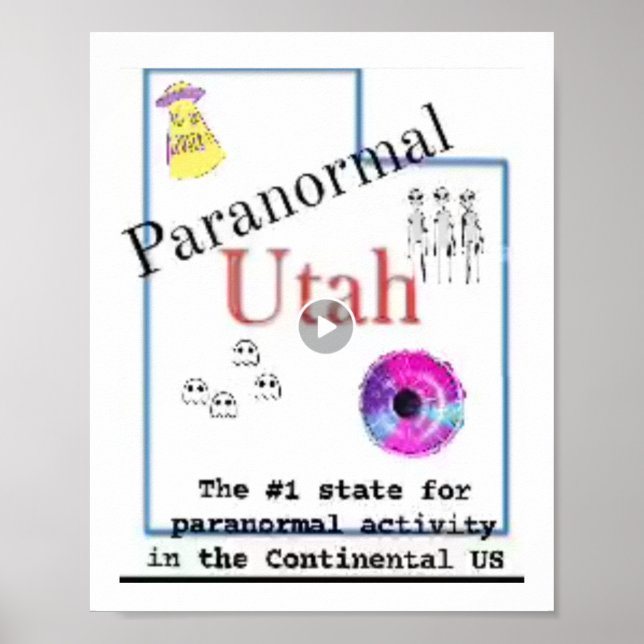 Poster Utah é o 1 estado paranormal (Frente)