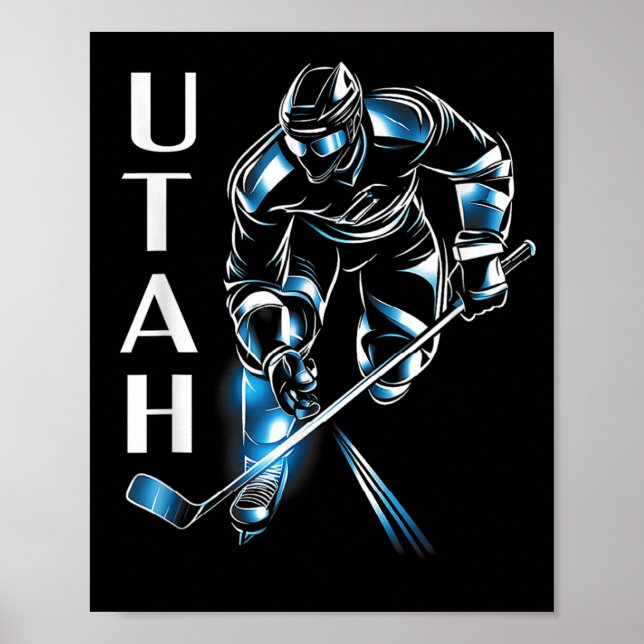 Poster Utah Hockey (Frente)