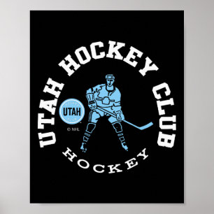 Poster Utah Hockey Club Edge Preto Licenciado Oficialment
