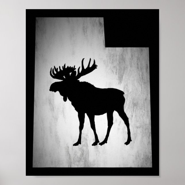 Poster Utah Moose Hunting (Frente)
