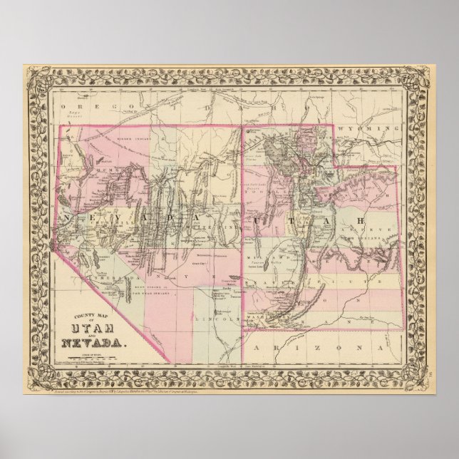 Pôster Utah, Nevada 2 (Frente)