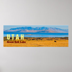 Poster UTAH, O Estado Do Lago Salt Excelente