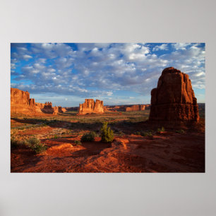 Pôster Utah, Parque Nacional Arches, formações rochosas 1