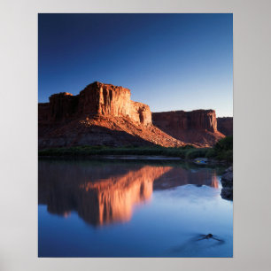 Poster Utah, Uma mesa refletindo no Rio Colorado 1