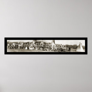 Pôster Ute Indian Camp Photo 1913