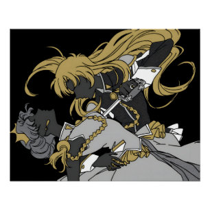 Pôster Utena Revolucionária Anthy e Utena