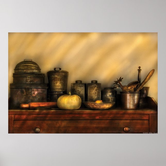 Poster Utensílios - Cozinha Ainda Vida (Frente)