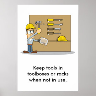 Pôster Utilização das ferramentas manuais 002