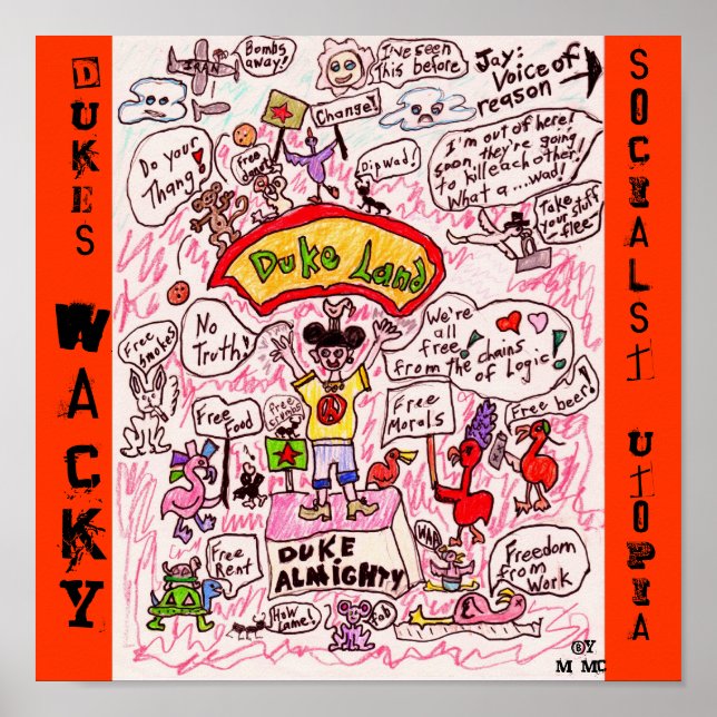 Poster Utopia according to Duke (Frente)