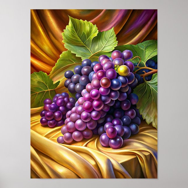 Poster "Uvas de Elegância." (Frente)