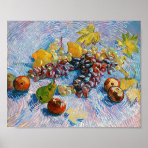 Poster Uvas, limões, peras e maçãs, Van Gogh