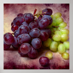Pôster Uvas Vermelhas E Verdes