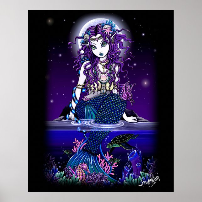 Poster "Uxia" Meia-Noite Sereia (Frente)