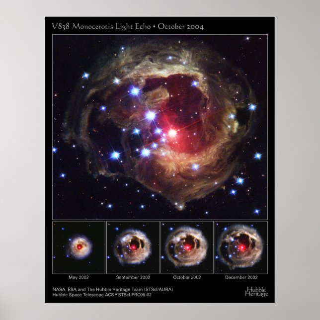 Poster V838-MonocerotisLightEcho-2005-02 (Frente)