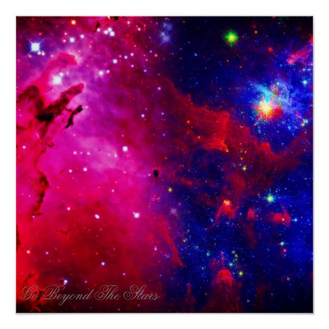 Pôster "Vá Além" As Estrelas (Frente)